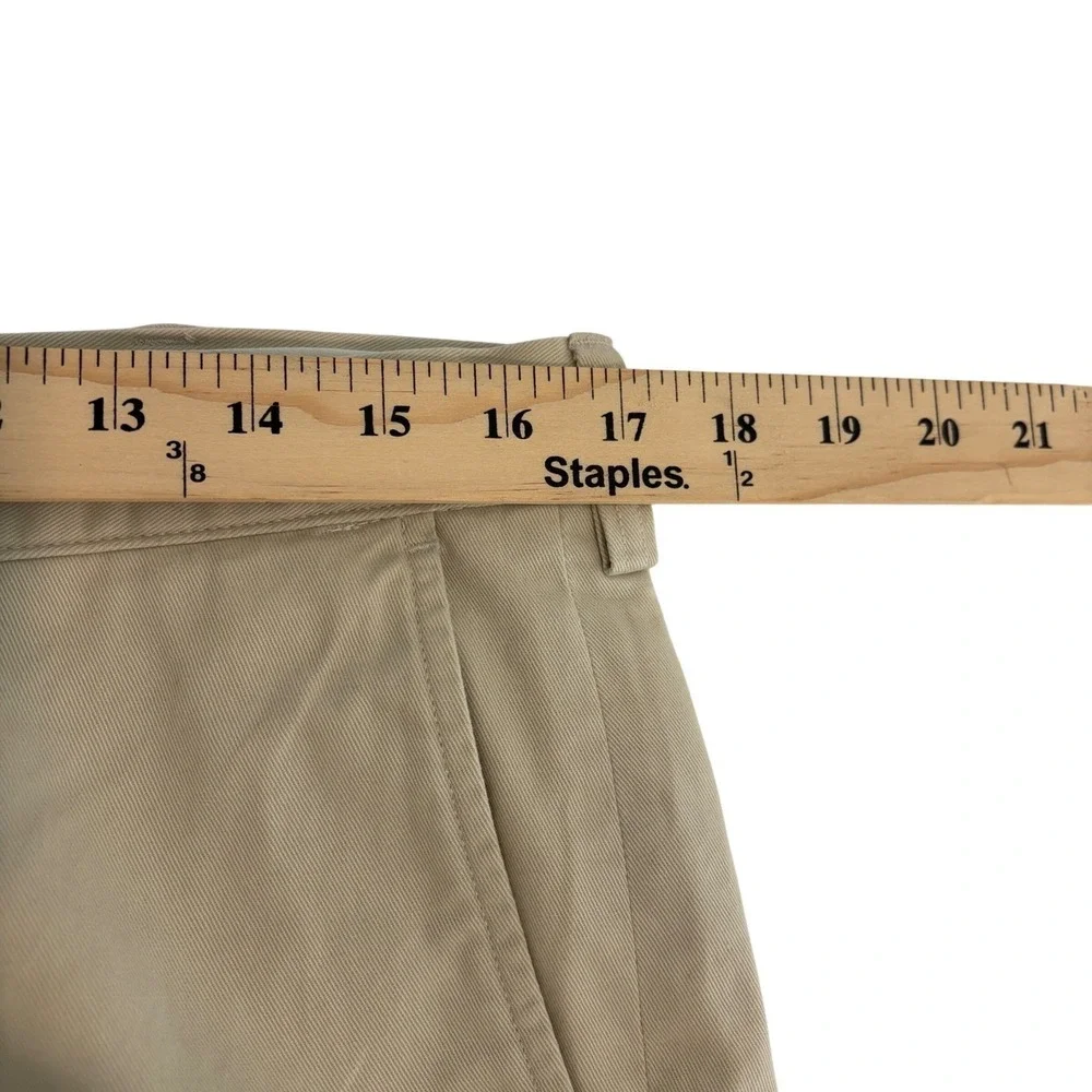 Polo Ralph Lauren Chino Pants Mens 34x31 Tan Cotton Straight Leg Flat Front